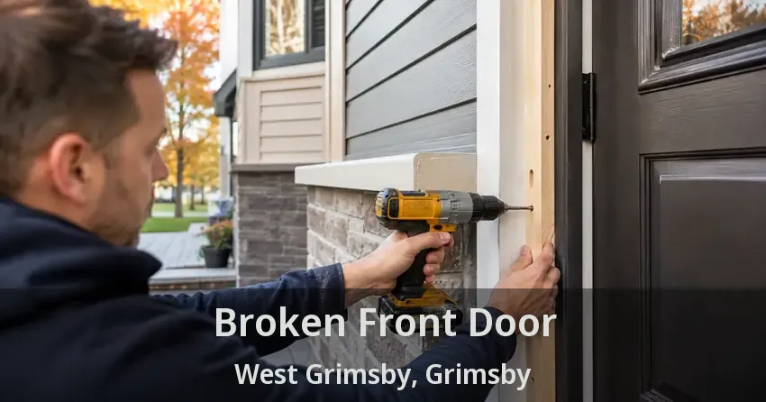 Broken Front Door West Grimsby, Grimsby - ON