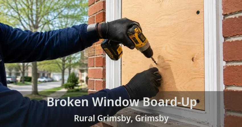 Broken Window Board-Up Rural Grimsby, Grimsby - ON
