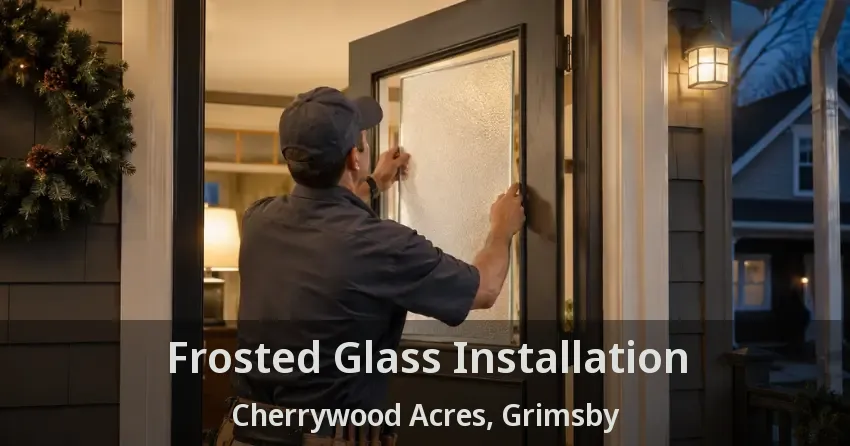 Frosted Glass Installation Cherrywood Acres, Grimsby - ON