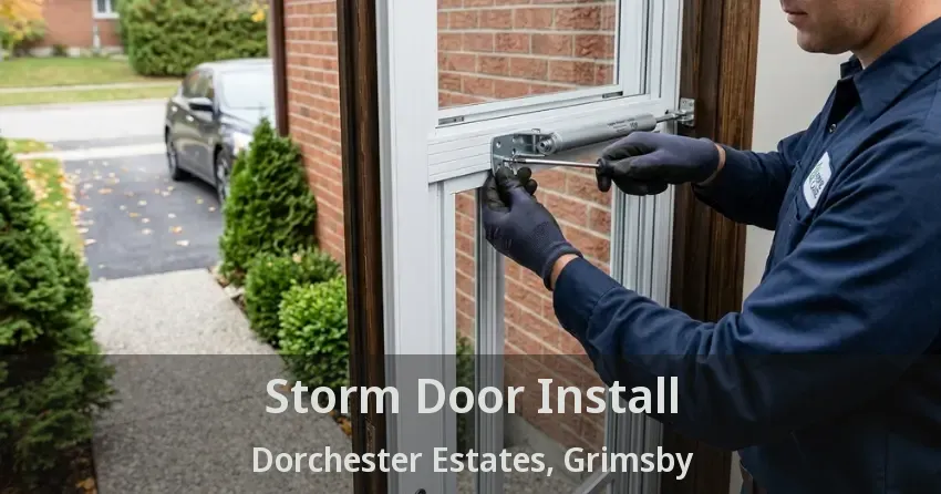 Storm Door Install Dorchester Estates, Grimsby - ON