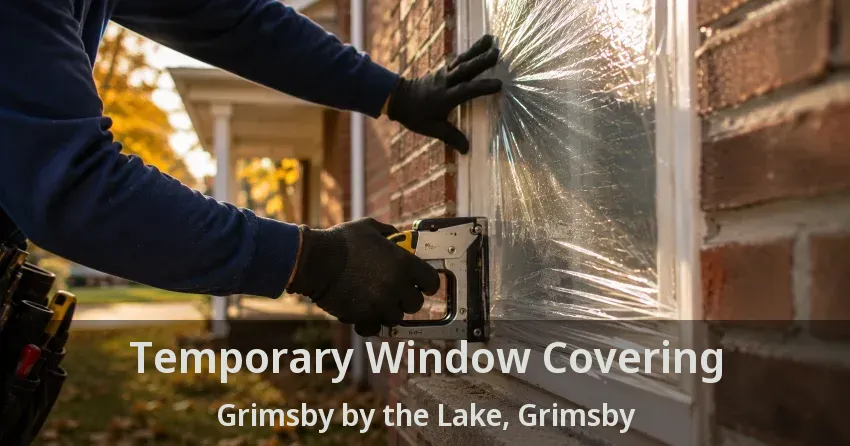 Temporary Window Covering Grimsby by the Lake, Grimsby - ON