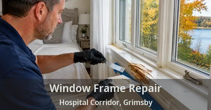 Window Frame Repair Hospital Corridor, Grimsby - ON