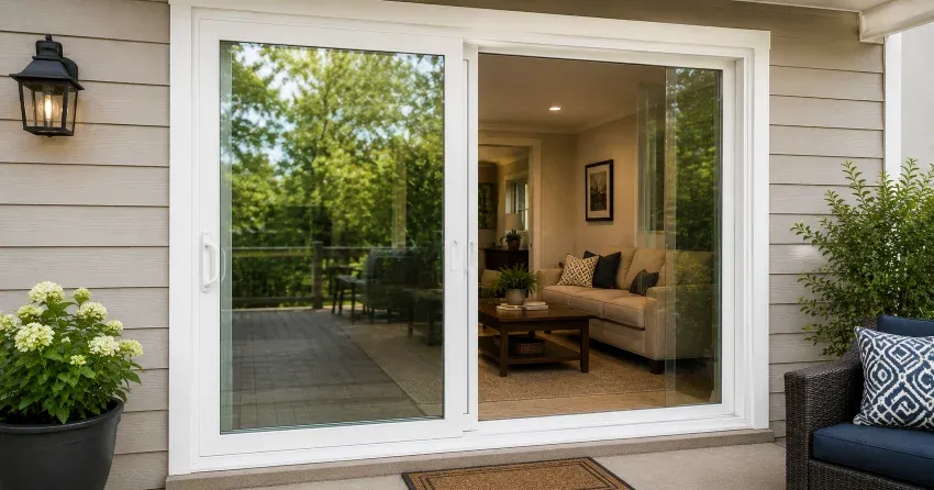 new patio door replacement installed in Grimsby home