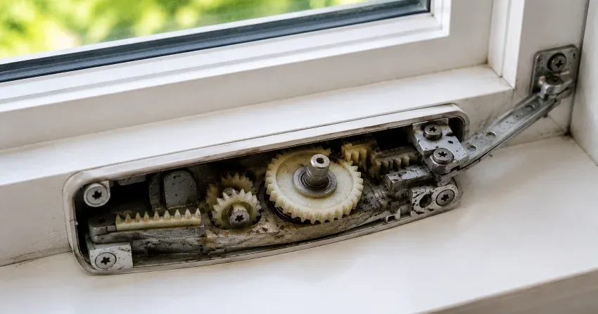 technician replacing casement window crank operator in West Grimsby, Grimsby home