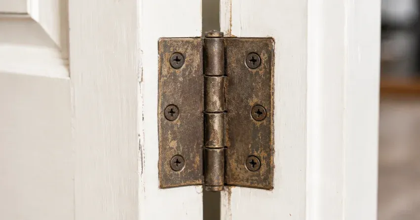 technician adjusting a sagging door hinge in Waterfront Grimsby, Grimsby